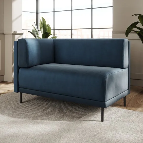 Mae Corner Dining Bench, Matte Plush Velvet 2