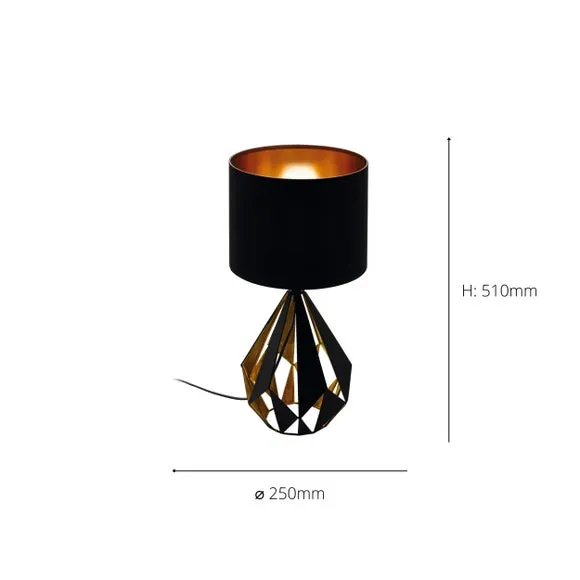 EGLO Carlton Art Deco Table Lamp 5