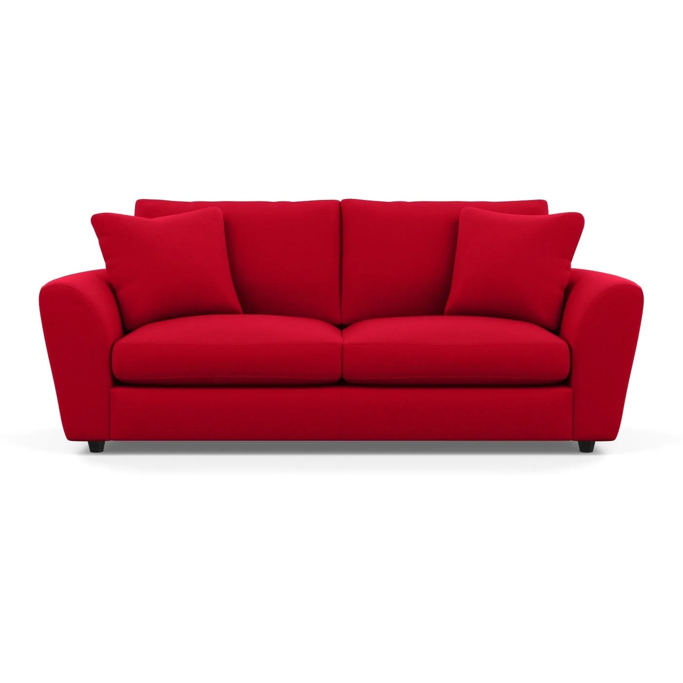 Heal's Snooze 4 Seater Sofa Melton Wool Red Oxide 2