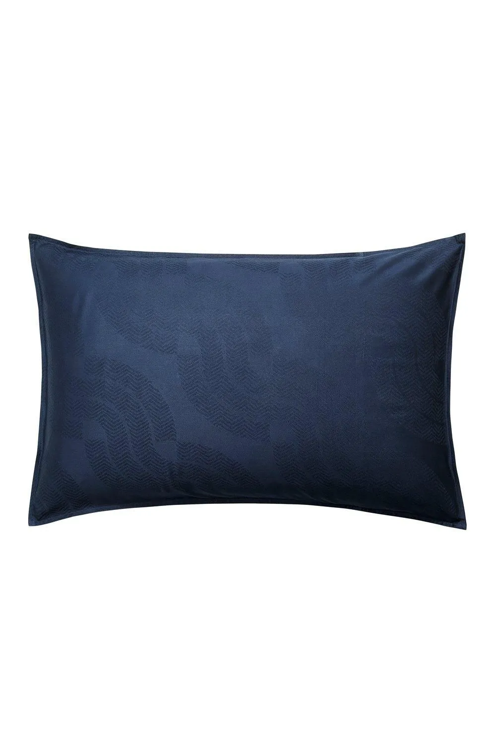 Nalu Nicole Scherzinger 'Leilani' Cotton Sateen Standard Pillowcase in Dark Blue