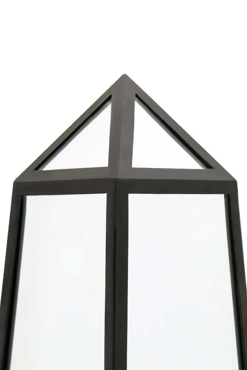 MirrorOutlet Black Metal Edged Mirrored Ornament (150CM X 30CM X 30CM) 5
