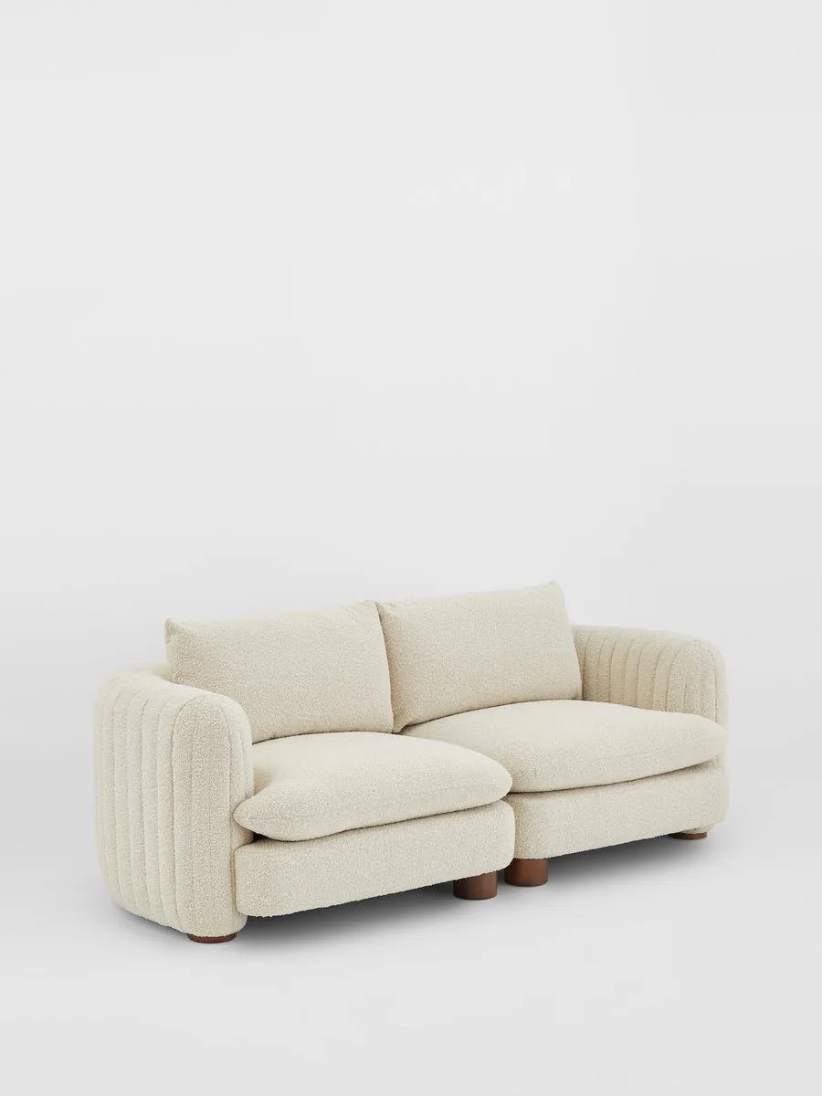 Vivienne Modular Sofa, Three Seater, Boucle, Natural