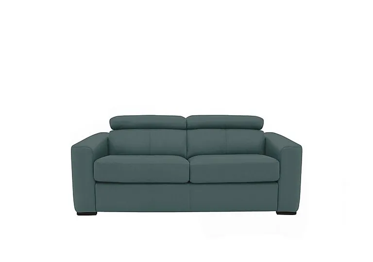 Infinity 2 Seater Leather Sofa - BV Lake Green