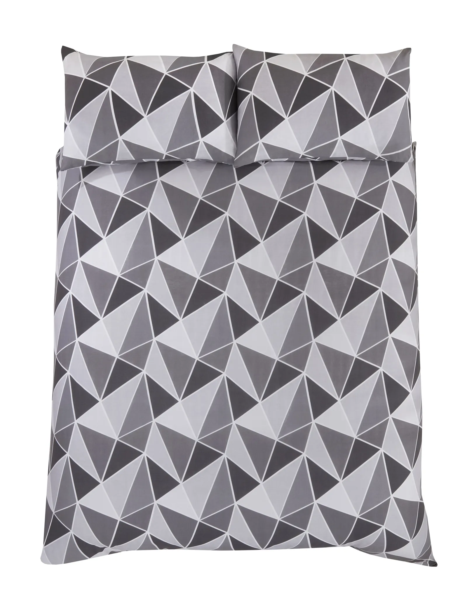 Rapport Home Leo Polycotton Duvet Cover Set With Pillowcase in Grey 3