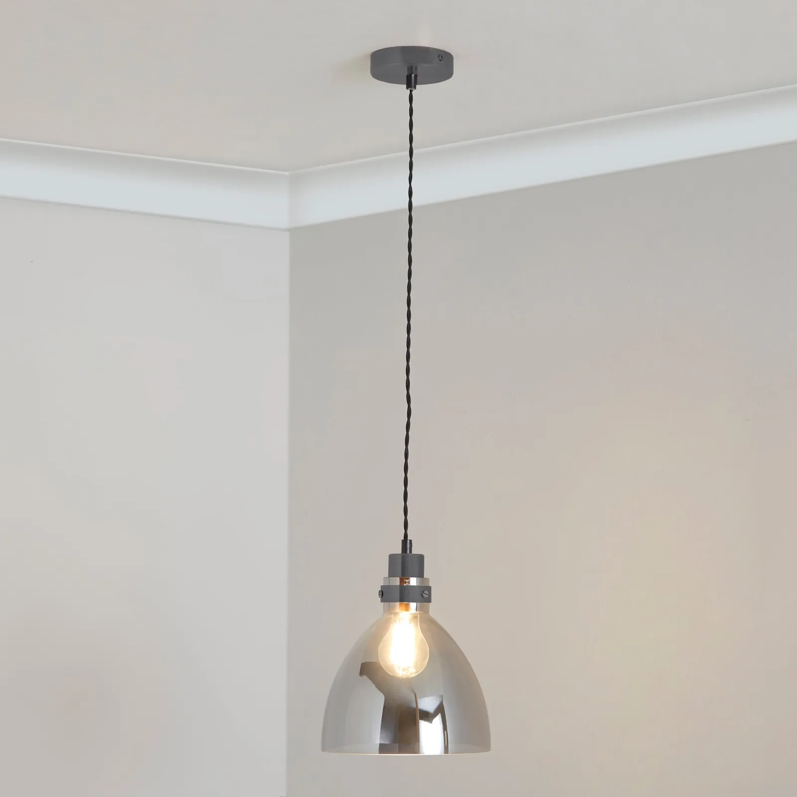 Brogan Gunmetal Ceiling Fitting Grey