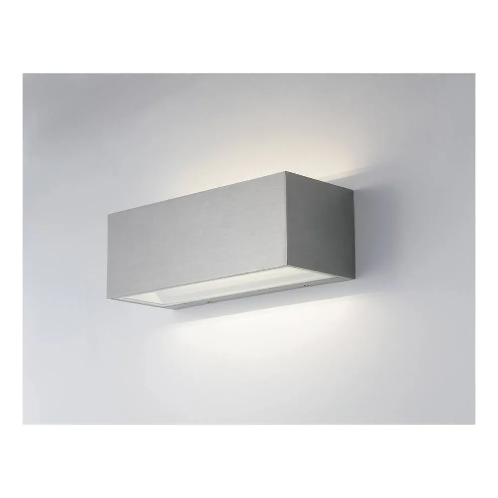 Netlighting TWIN LED 2 Light Up Down Light Nickel IP54 3000lm 4000K 30x10.8x12cm in Grey 2