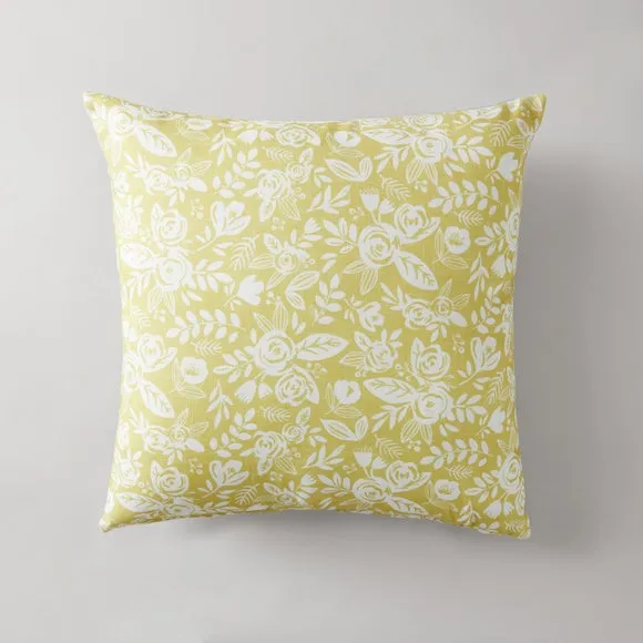 Blooms Ochre Repeat Cushion 3