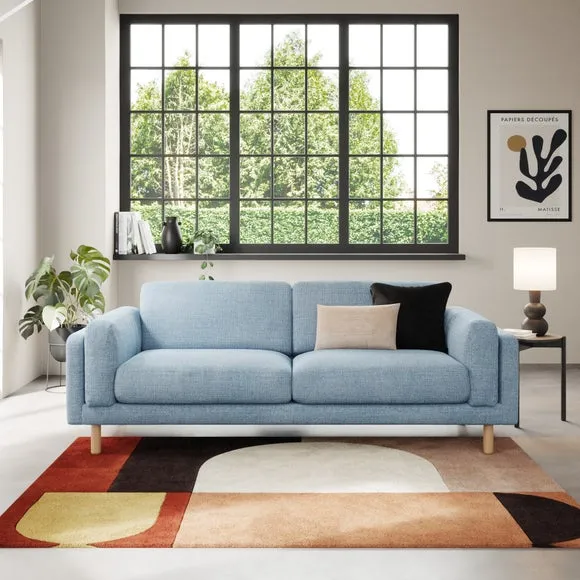Newton Chunky Tonal Weave 4 Seater Sofa 1