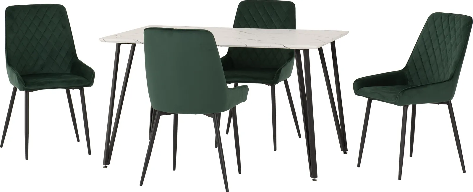 Seconique Marlow & Avery Dining Set in Emerald 3