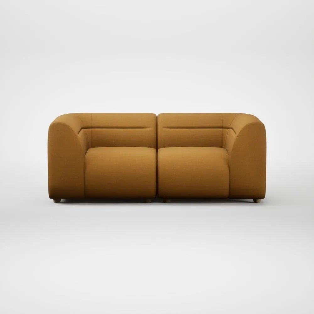 Heal's Lilli 2 Seater Sofa Smart Cotton Linen Sahara Natural Feet