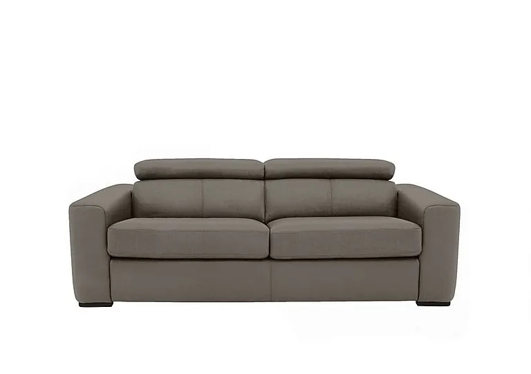 Infinity 3 Seater NC Leather Sofa Bed - NC Elephant