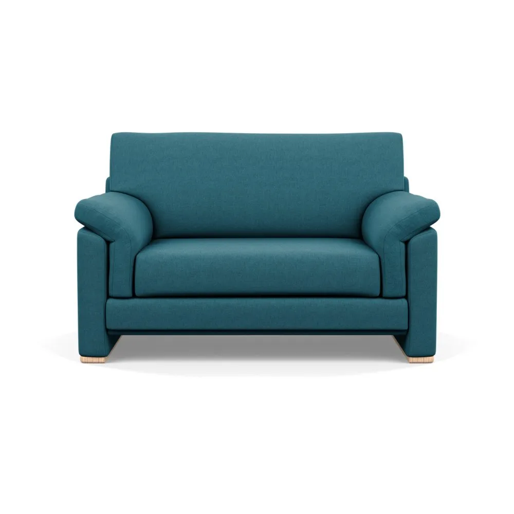 Heal's Paris Loveseat Brushed Cotton Cadet Natural Feet