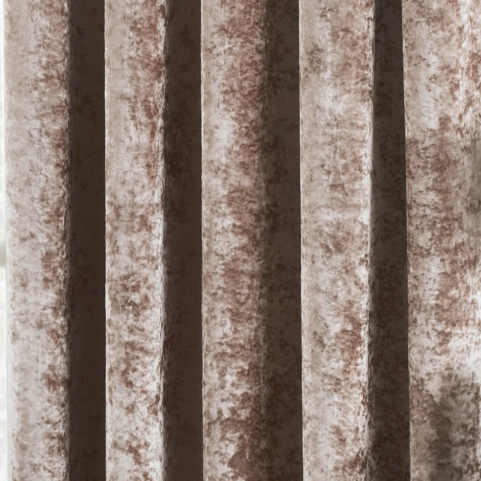 Paoletti Verona Crushed Velvet Eyelet Curtains in Off-White 4