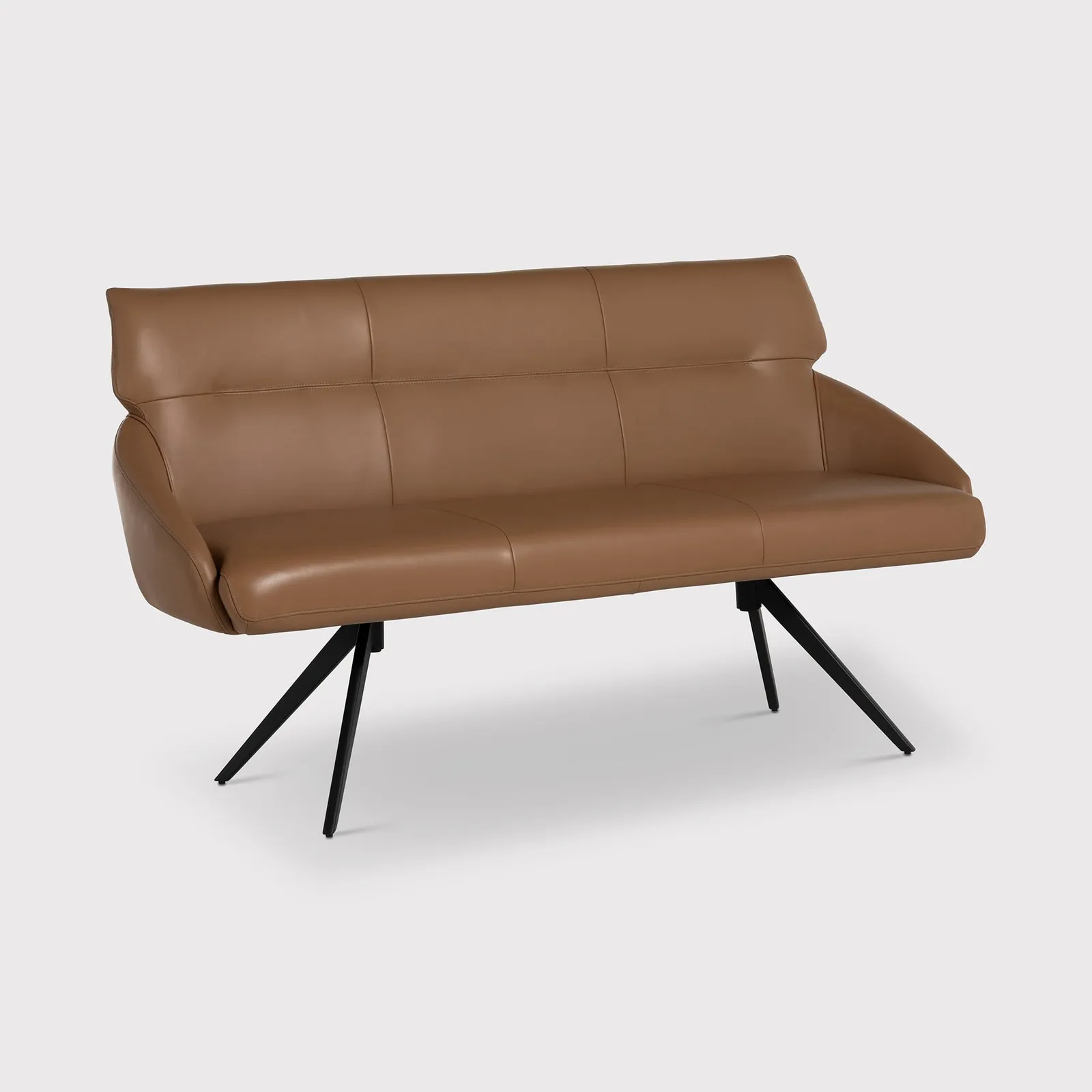 Allier Bench, Brown Leather | Barker & Stonehouse