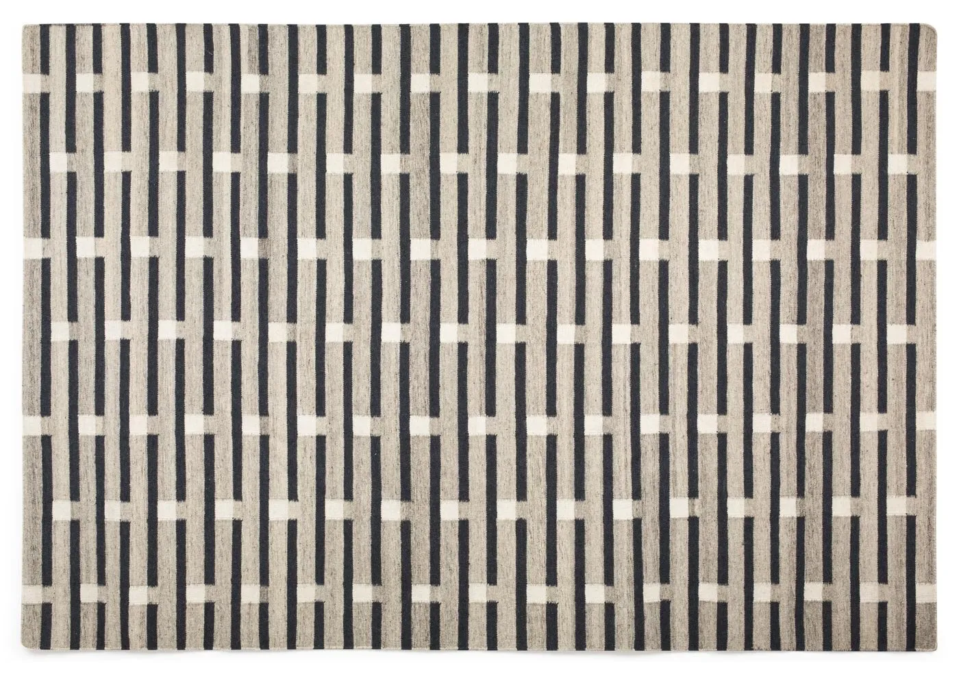 Case Purlin Flatweave Rug 170 x 240cm Grey