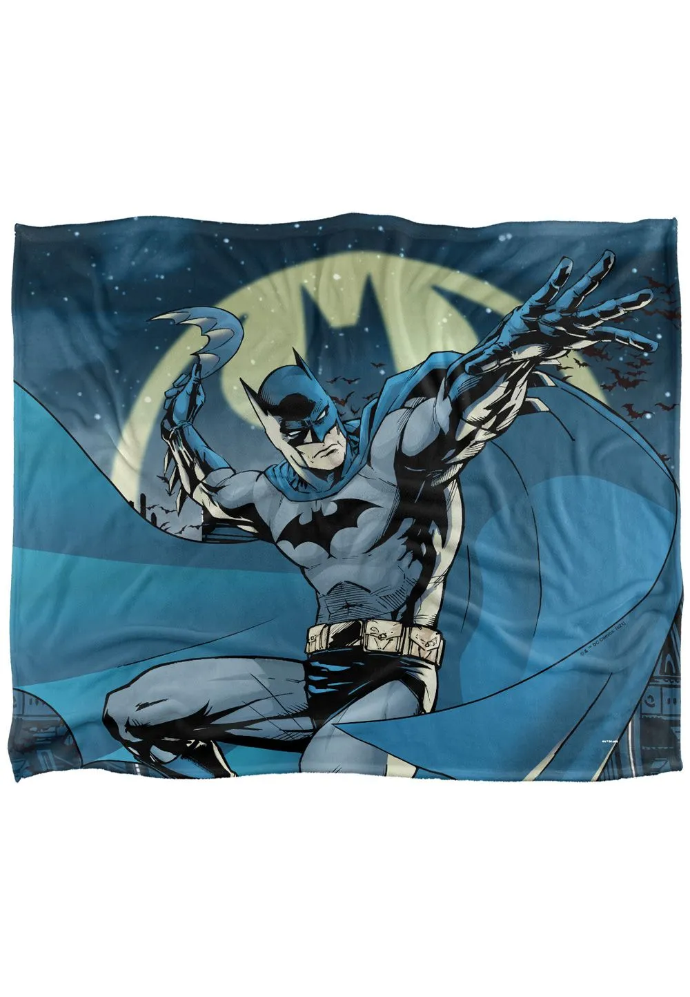 Batman Heed The Call Officially Licensed Silky Touch Super Soft Throw Blanket 152x127 cm in White