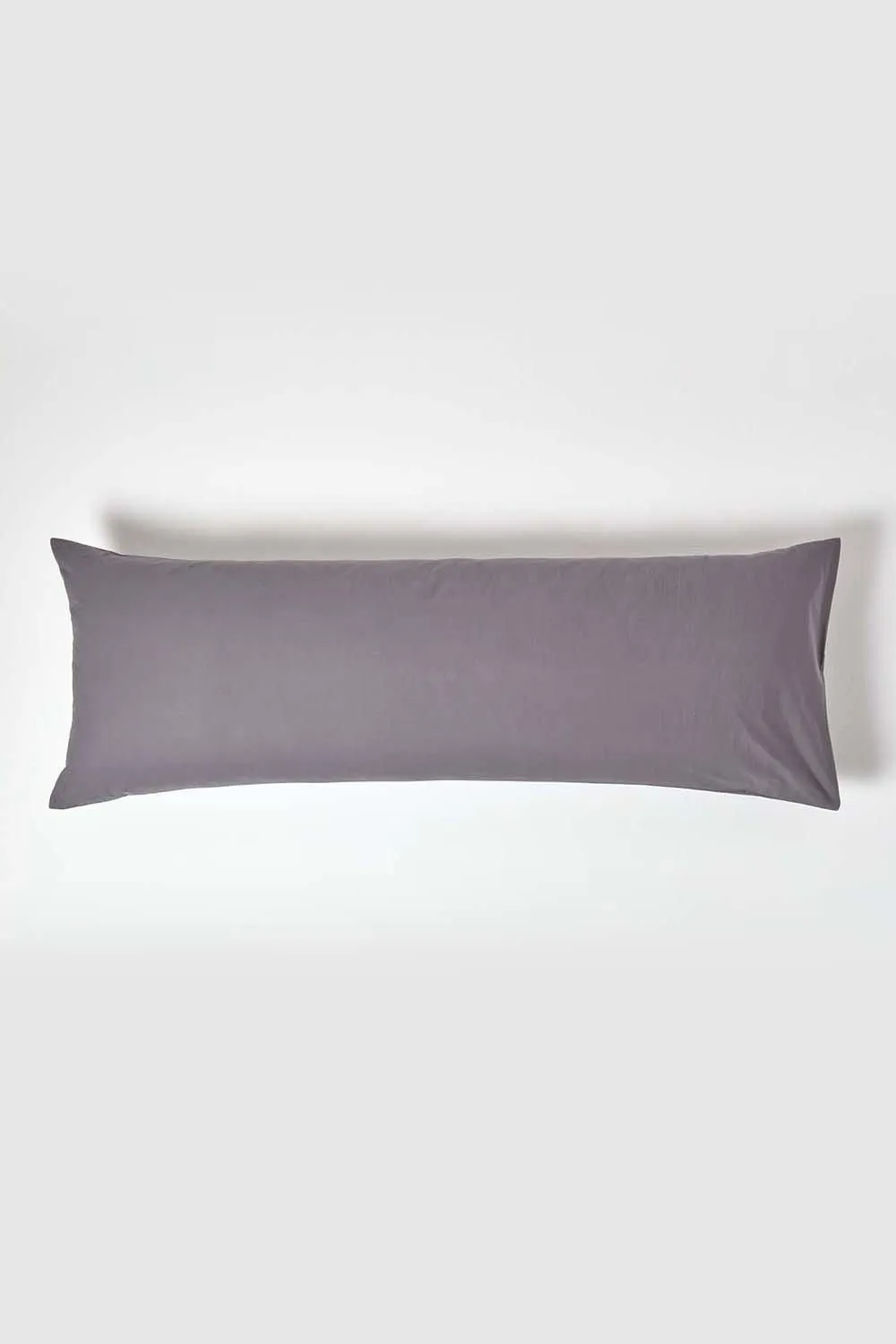 Homescapes Egyptian Cotton Housewife Body Pillowcase 200 TC in Dark Grey 1