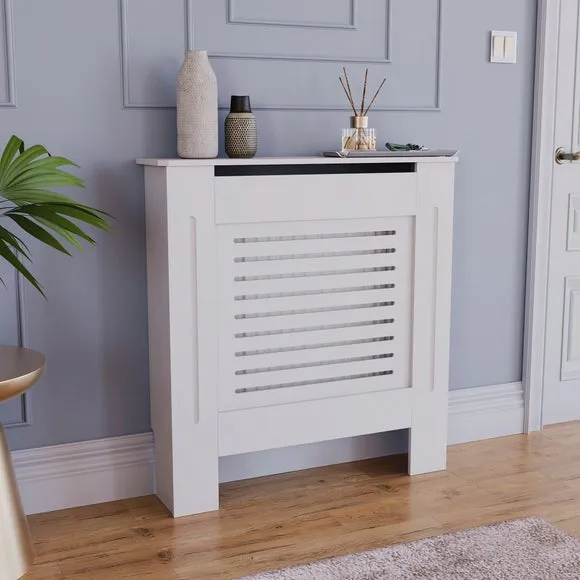 Return - Vida Designs Milton Radiator Cover, Small White 6