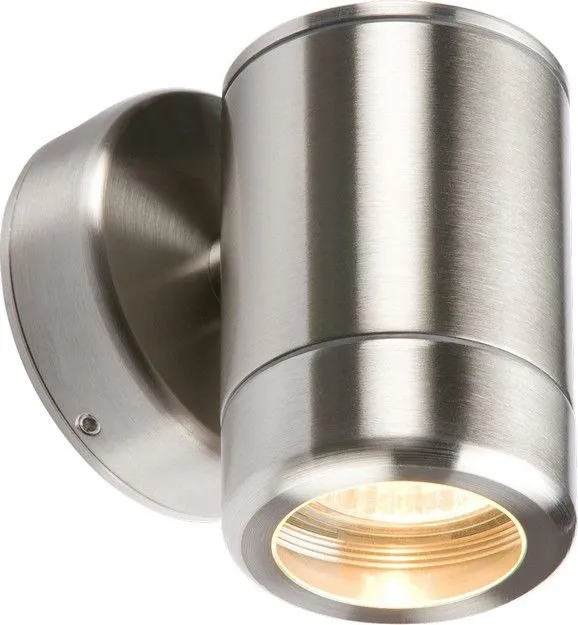 Netlighting Stainless Steel Single Fixed GU10 35W Fitting 230V IP65 in Grey