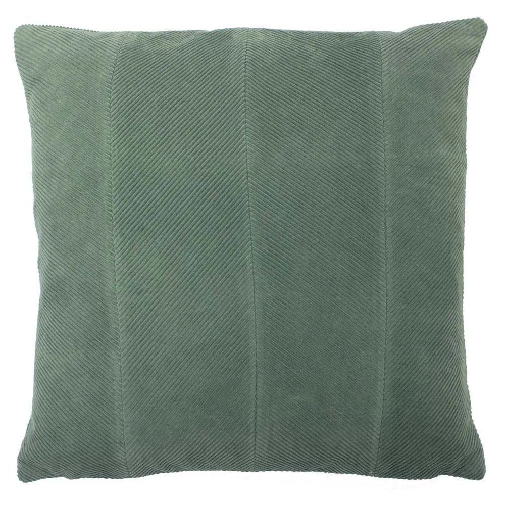 Furn Jagger Ribbed Corduroy Cushion in Green