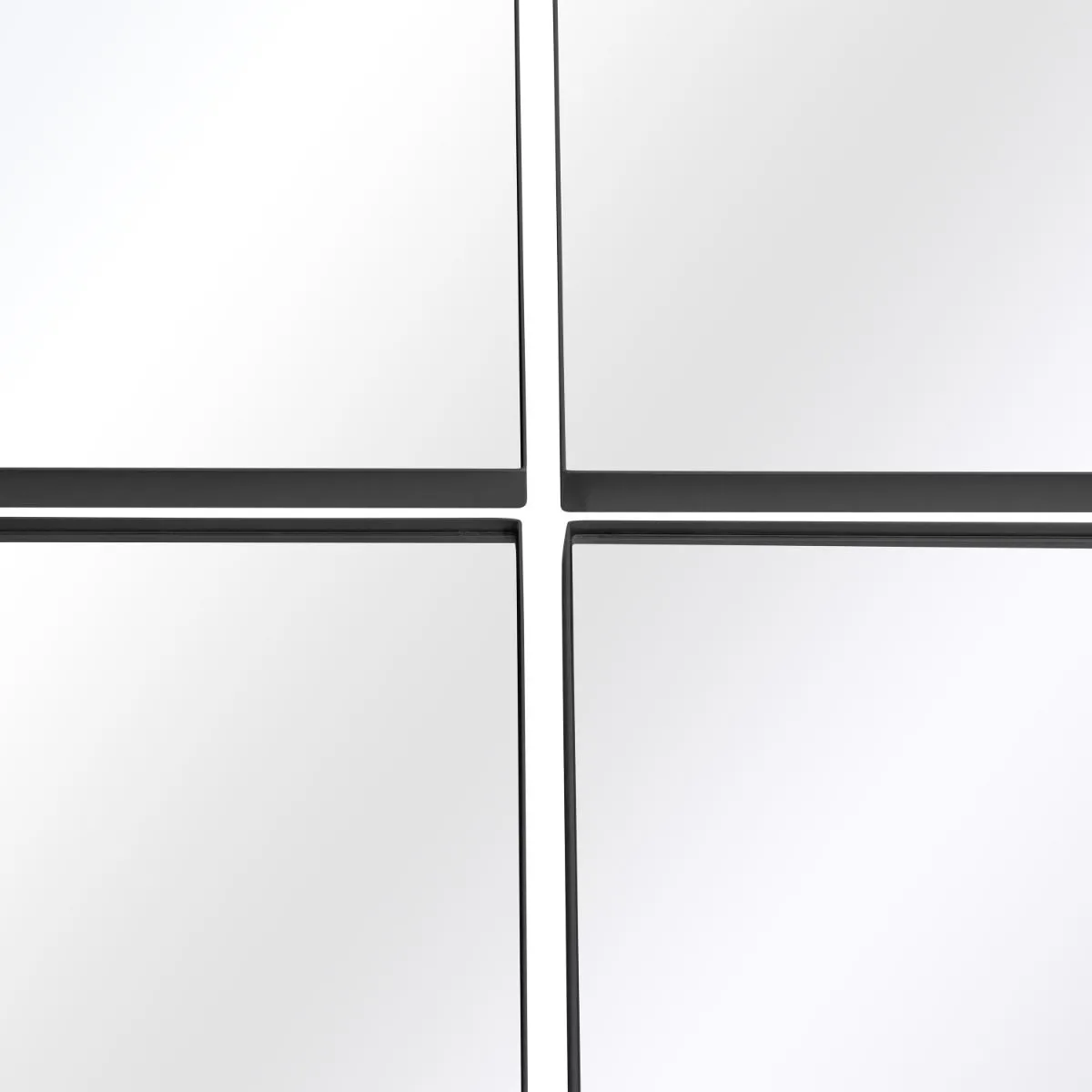 MirrorOutlet New Black XL Circular Metal Wall Mirror 70" X 70" (180 x 180CM) 5