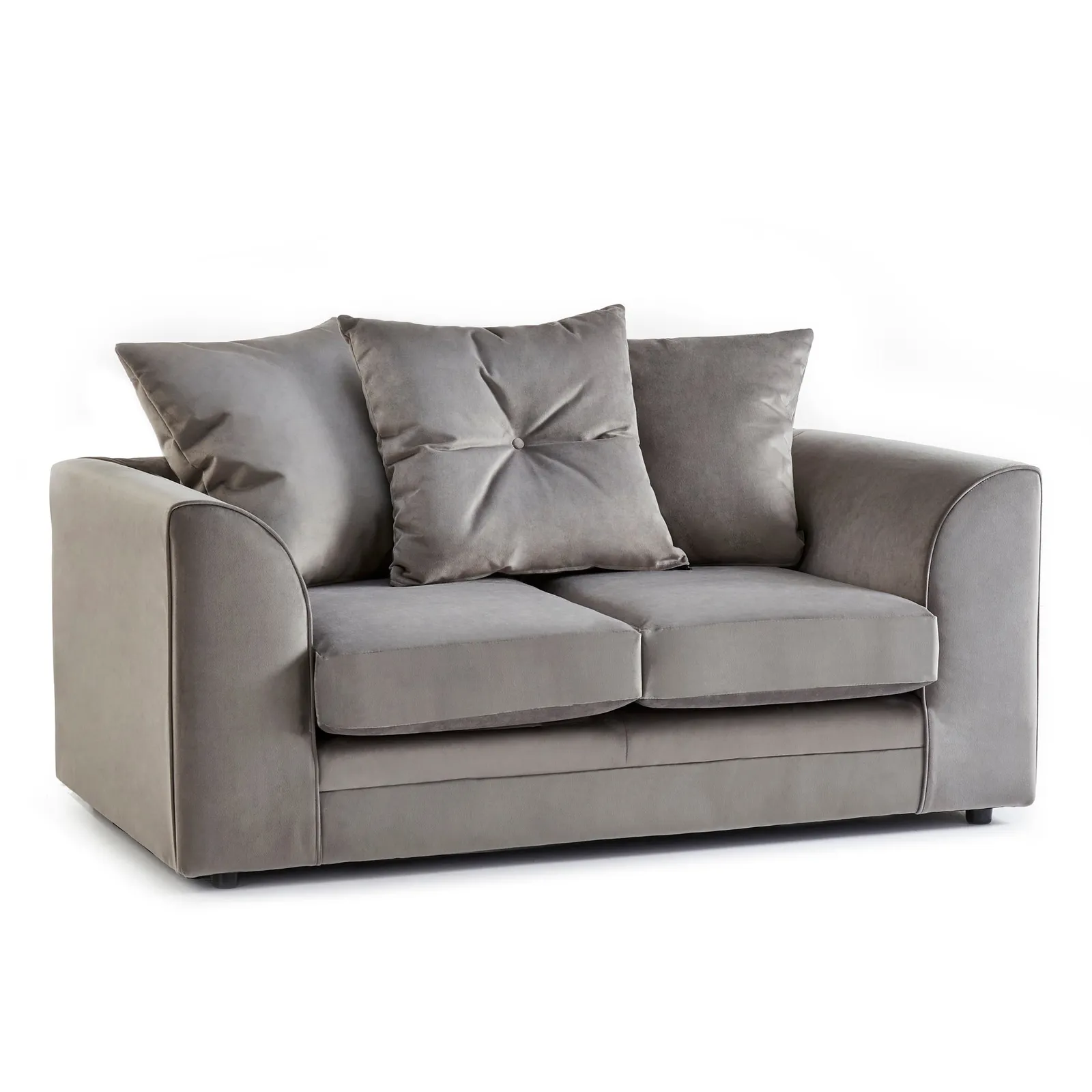 Blake 2 Seater Velvet Sofa Grey