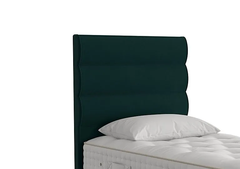 Triton Floor Standing Headboard - Single - Bottle Green