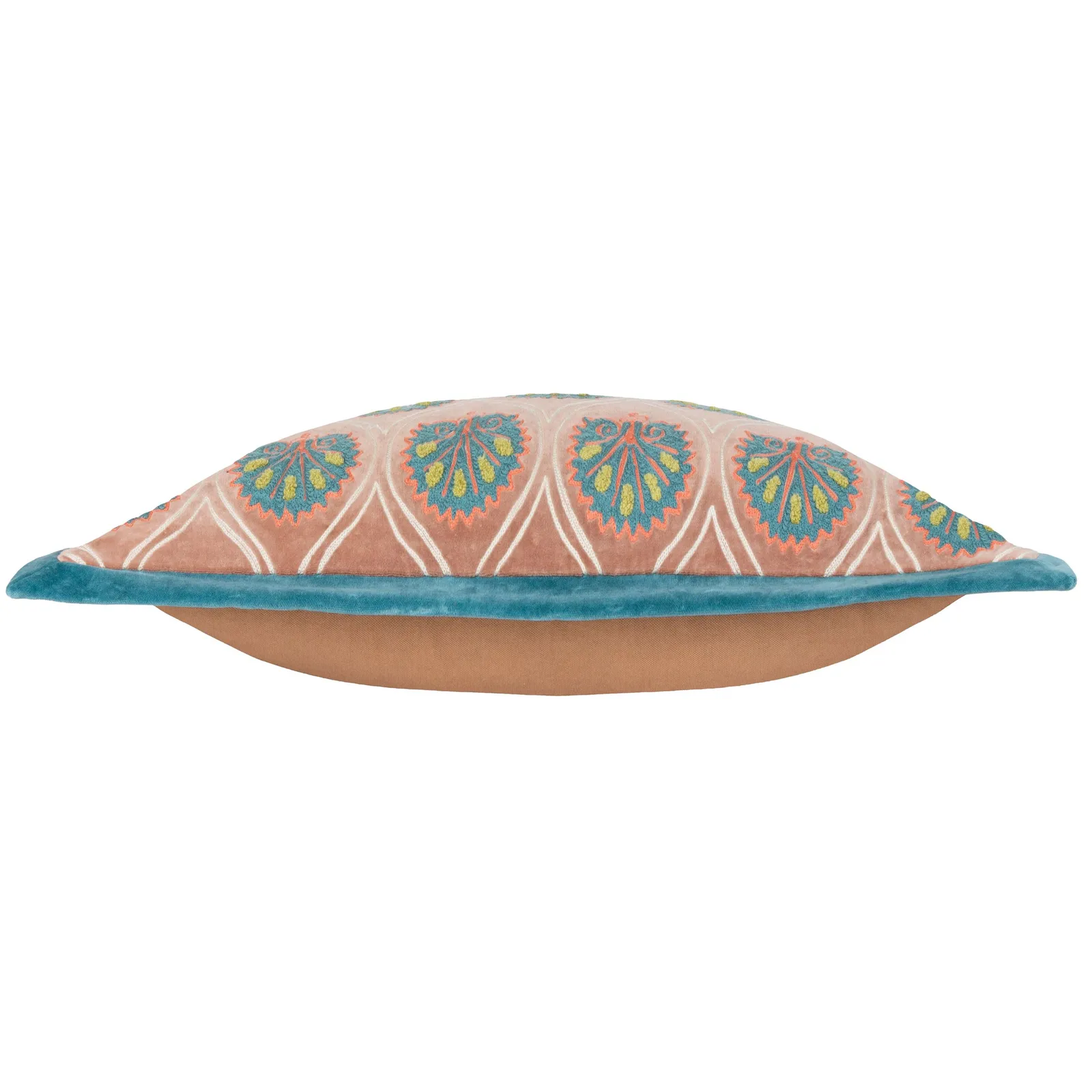 Paoletti Casa Abstract Embroidered Cushion in Rose 4
