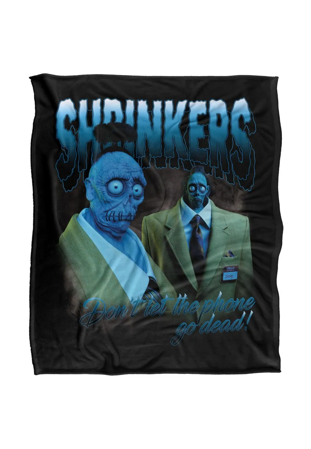Warner Brothers Beetlejuice 50x60 Shrinkers Silky Touch Super Soft Throw Blanket in White