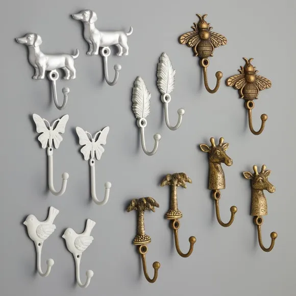 Mix and Match Giraffe Curtain Tieback Hooks 2
