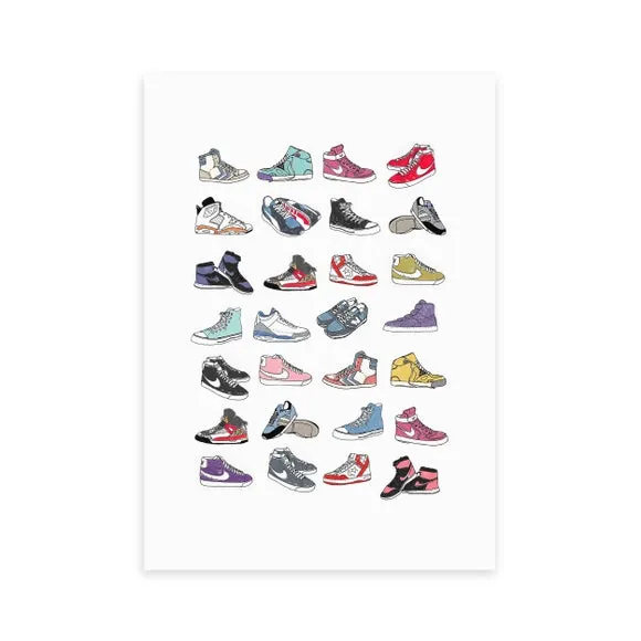 East End Prints Trainers Print by Hanna Melin 2