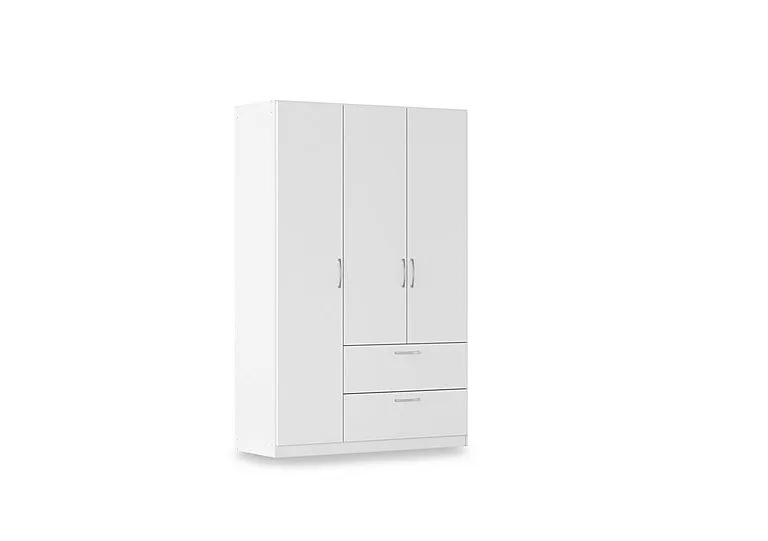 Impulse 136cm 3 Door Combi Décor Wardrobe - Alpine White