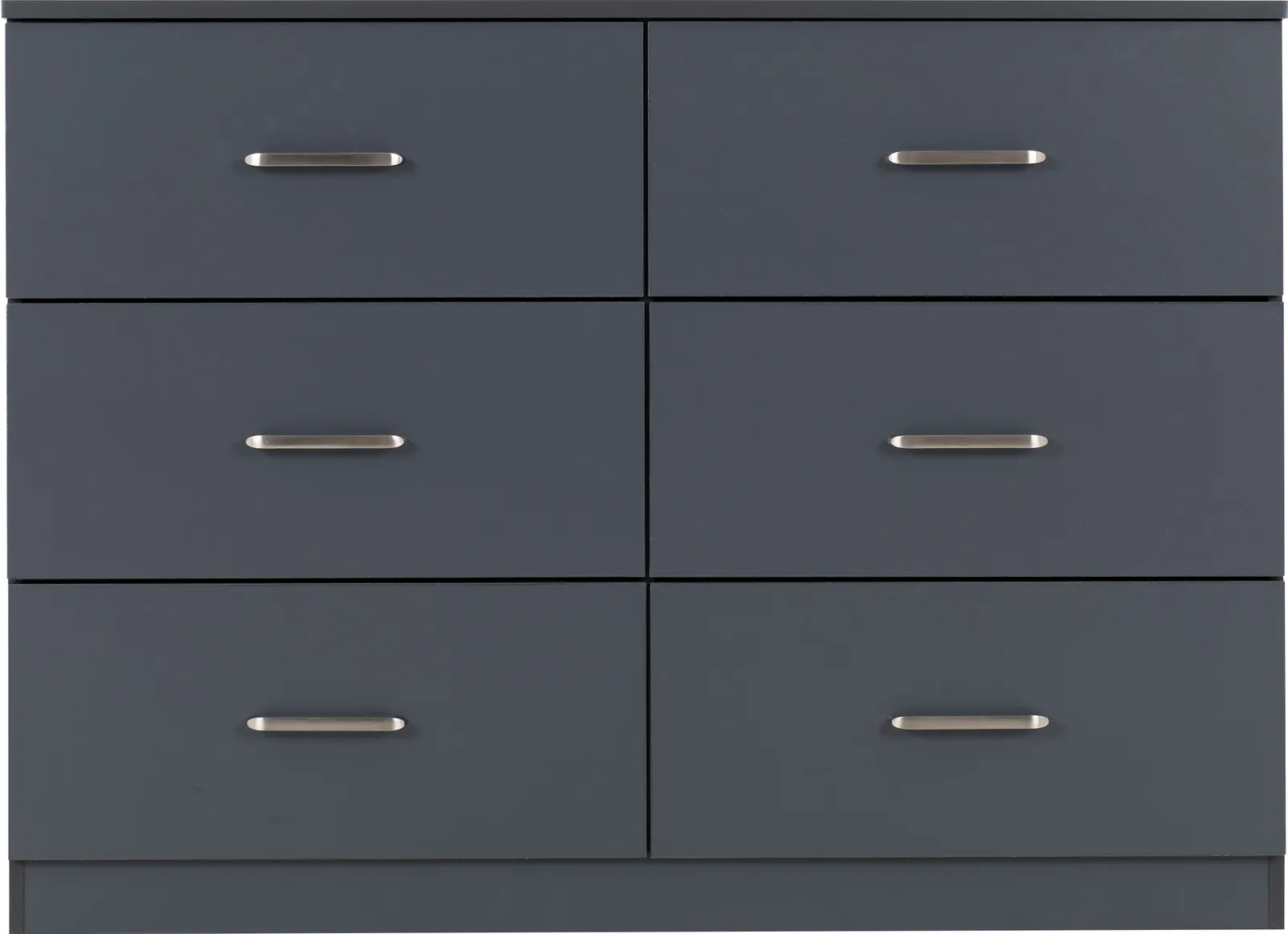 Seconique Dakotia 6 Drawer Chest in Dark Grey 3