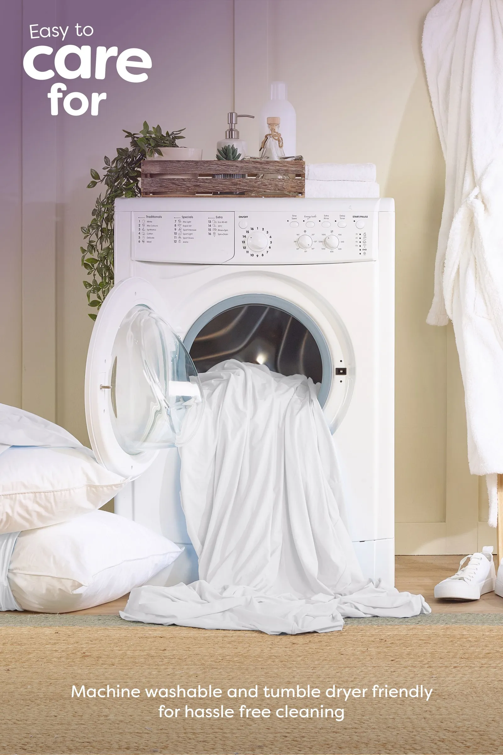 Slumberdown Waterproof Protect Mattress Protector in White 6