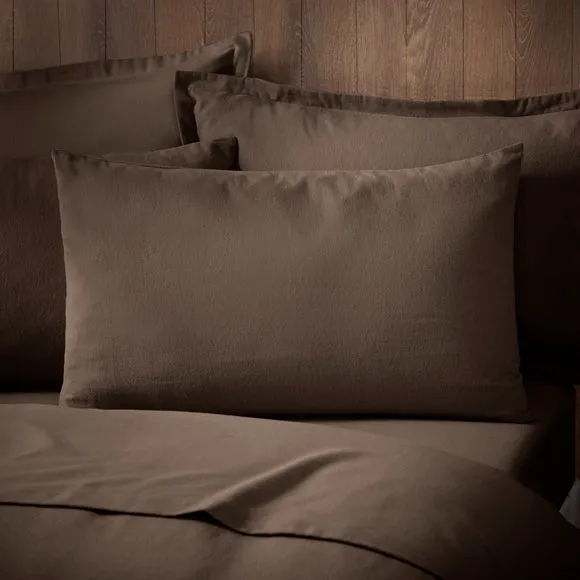 Soft & Cosy Luxury 100% Brushed Cotton Standard Pillowcase Pair 1