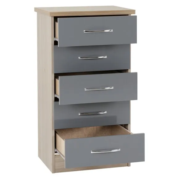 Nevada Slim 5 Drawer Chest 3