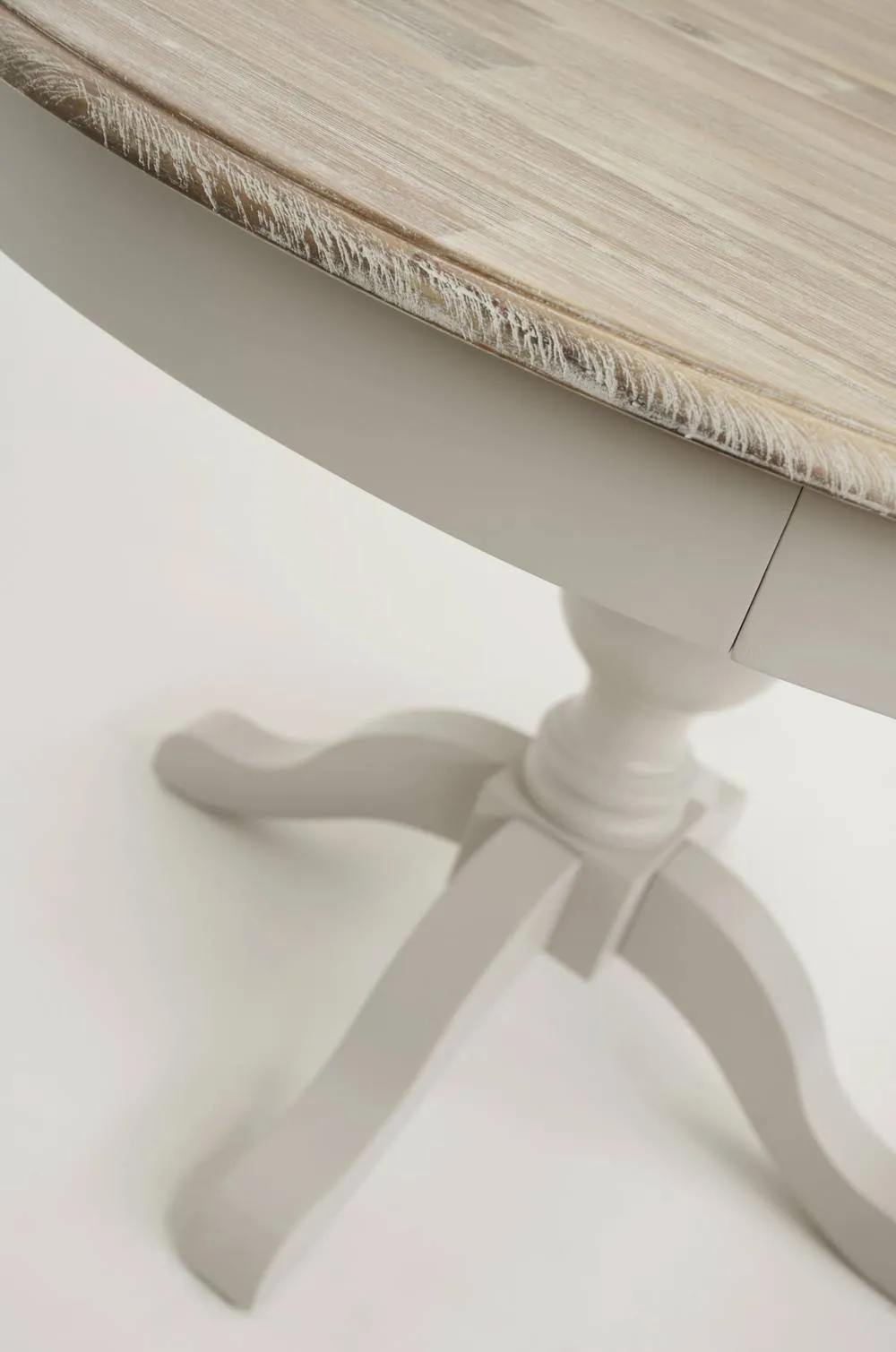Statement Furniture Florence Large Pedestal Round Dining Table 120cm in Taupe 3