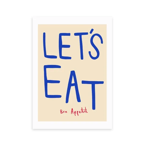 East End Prints Let's Eat Print by SimplyExtraJordanary 2