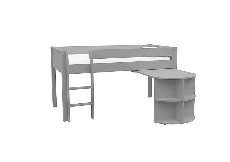 Chase Mid Sleeper with Desk - Grey