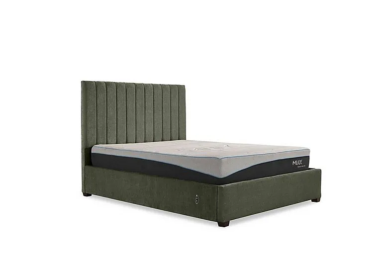Miranda 133cm Headboard Electric Ottoman Bed Frame - Double - Faremont Hunter