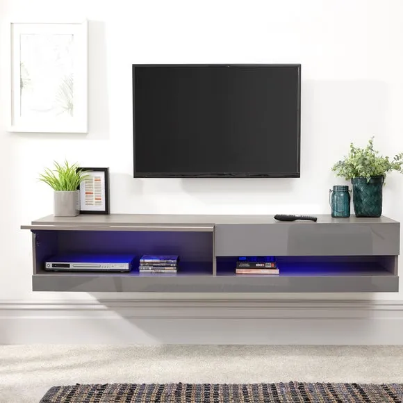 Return - Galicia LED Wide Floating Wall TV Unit for TVs up to 67" 5