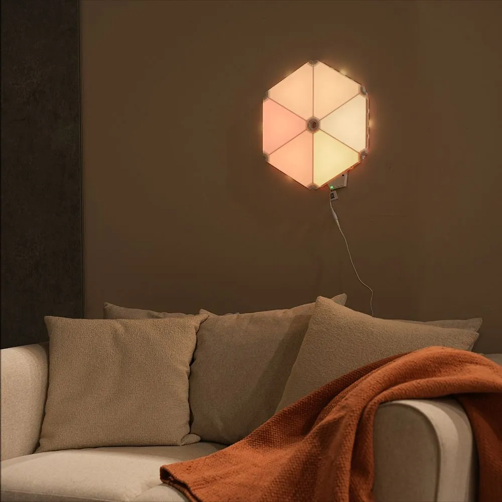 ValueLights Smart RGBIC Triangle Light Kit With App Control & Music Sync