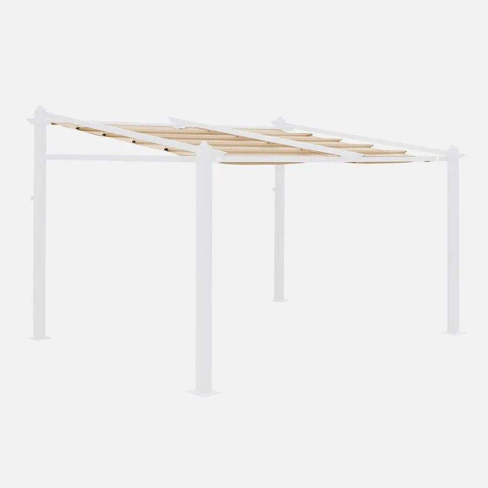 sweeek Replacement canopy roof for 3x4m Murum pergola in Beige 1