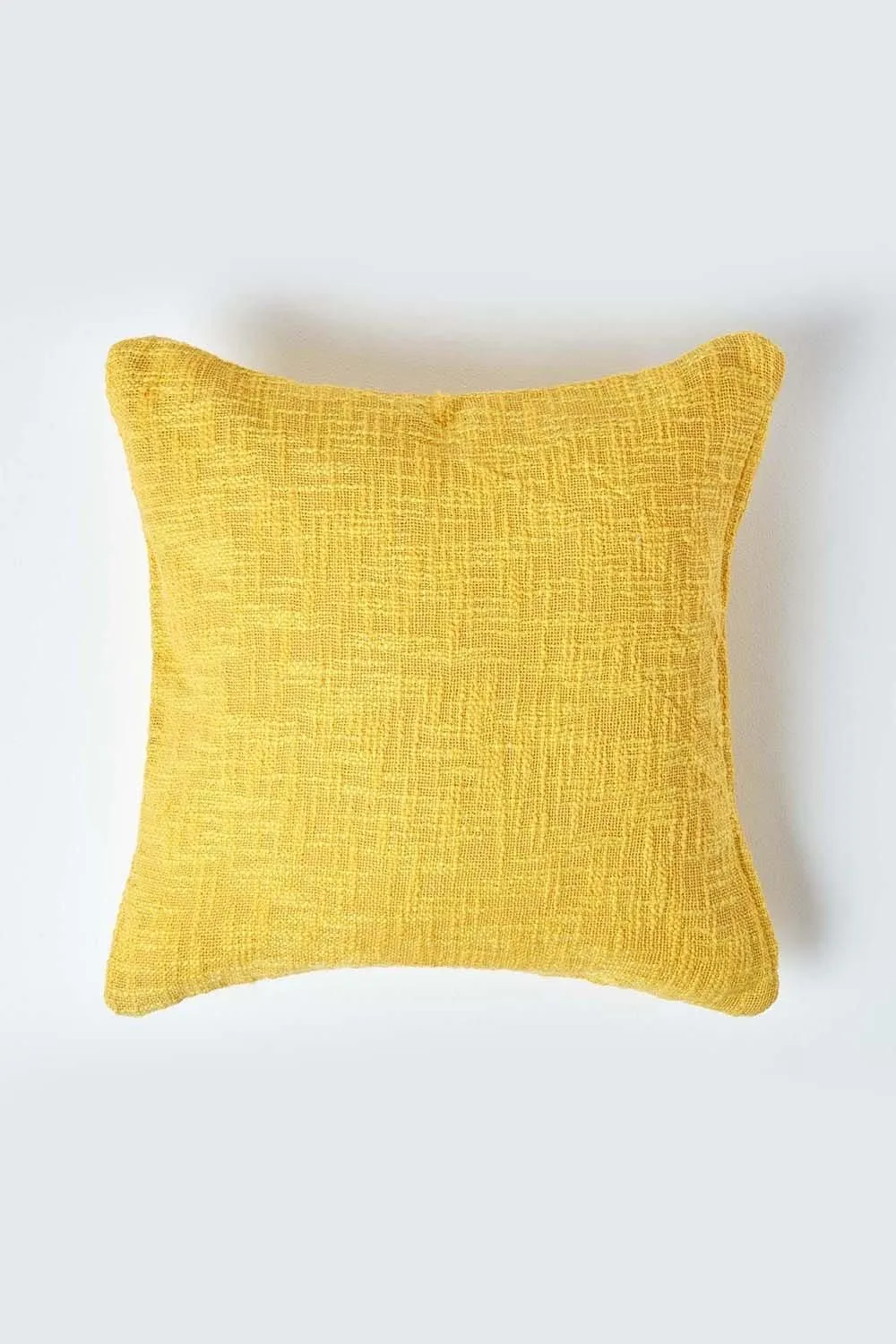 Homescapes Nirvana Cotton Cushion Cover in Yellow 1