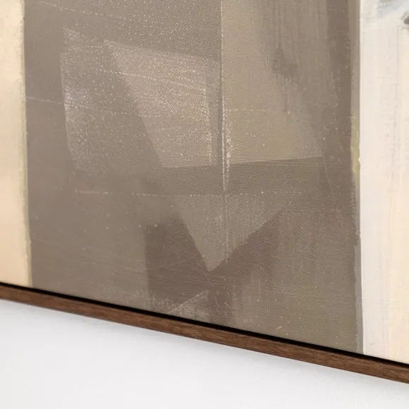 Cedar & Sage Cemento Abstract Framed Canvas 2