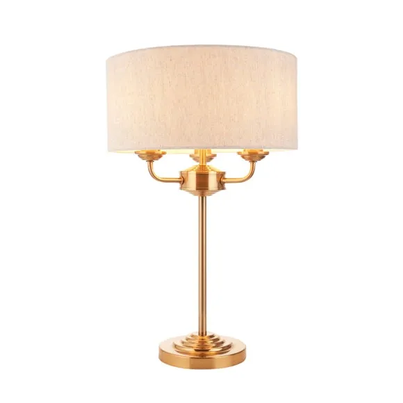 Vogue Sandringham 3 Light Table Lamp 5
