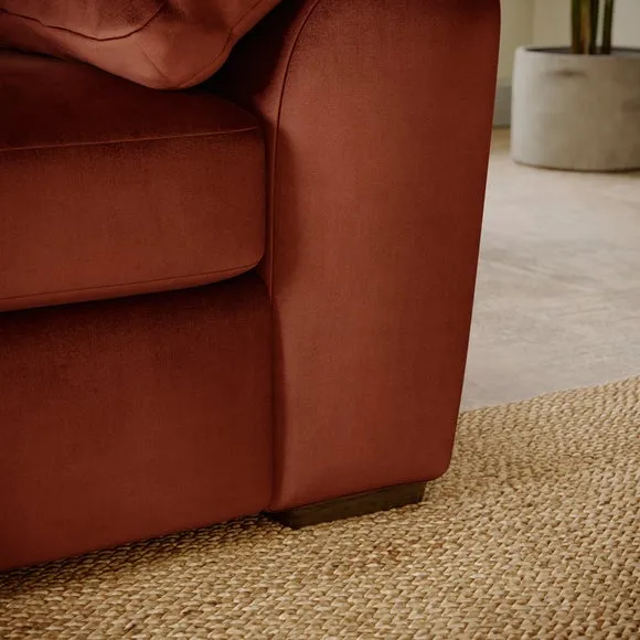 Milton Matte Velvet Corner Chaise Sofa 5