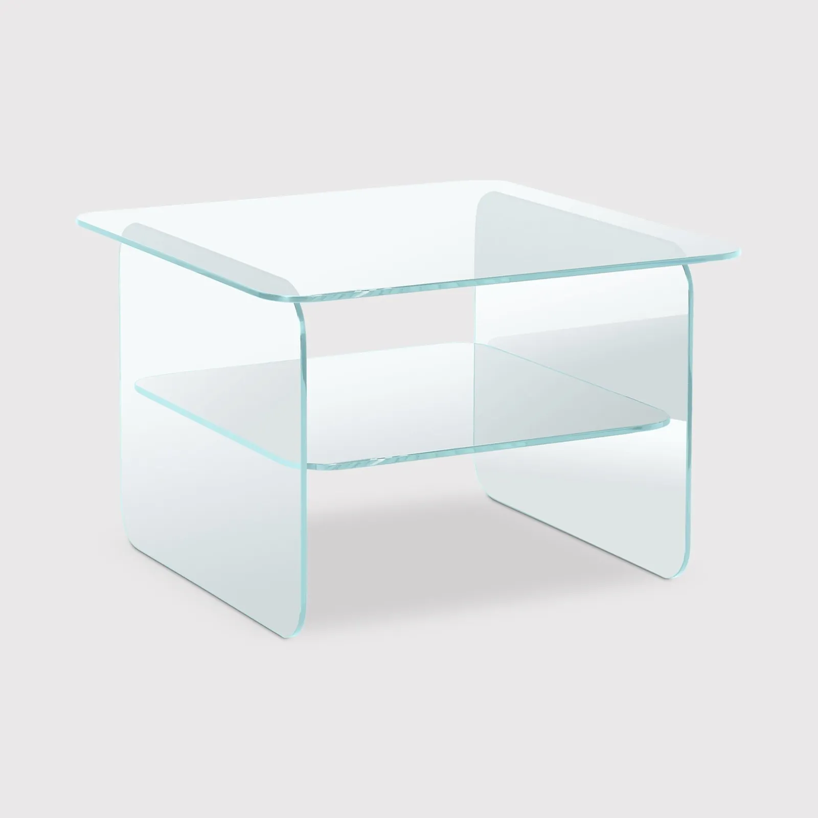 Chiaro 50Cm Square Side Table, Clear Glass | Barker & Stonehouse