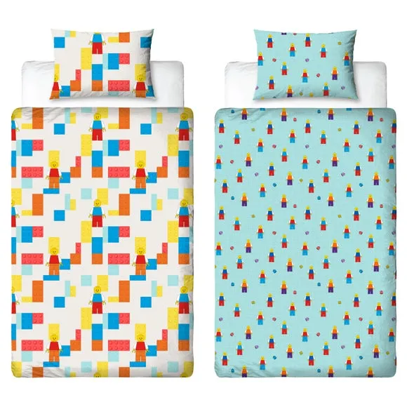 Lego Colourblock Polycotton Duvet Cover & Pillowcase Set 3