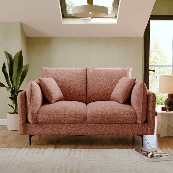 Ruby Fleck Chenille 2 Seater Sofa